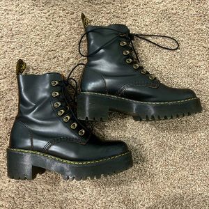 Dr. Martens Air Wair platform black boots (slight wear)